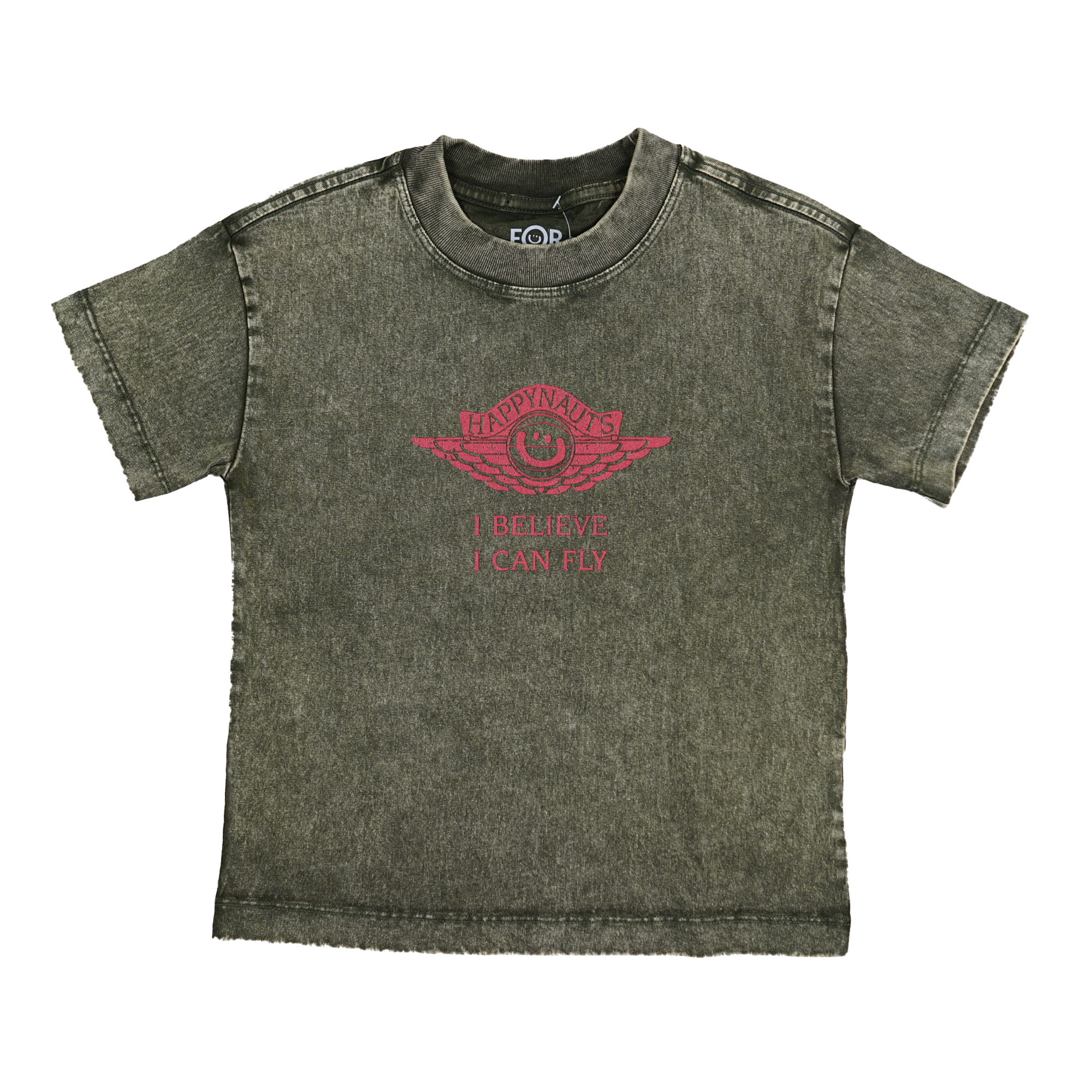 Happynauts Kids Wing Washed Tee - Green