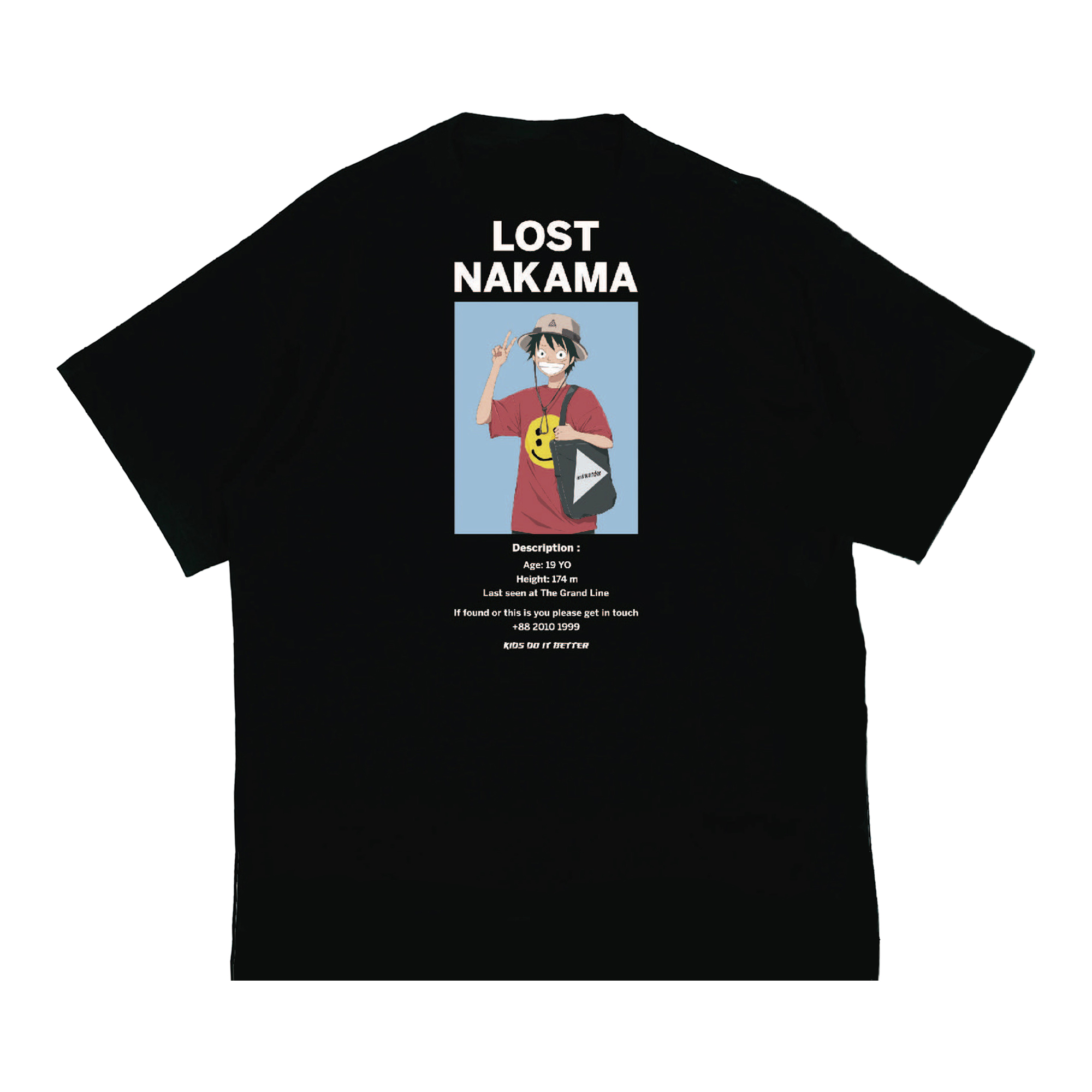 Kdib Luffy 2.0 Tee - Black