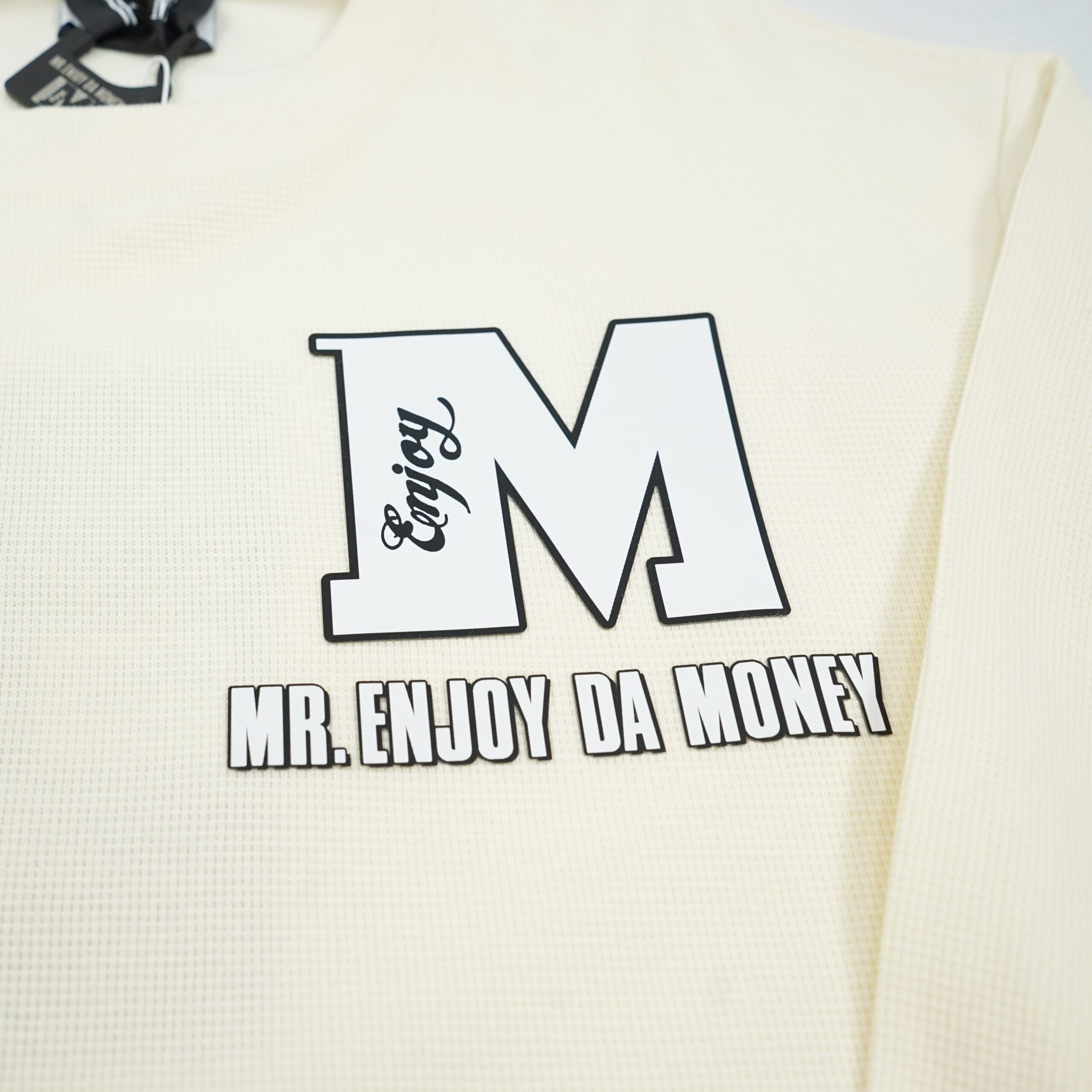 MEDM Basic M Waffle LS Tee - Cream