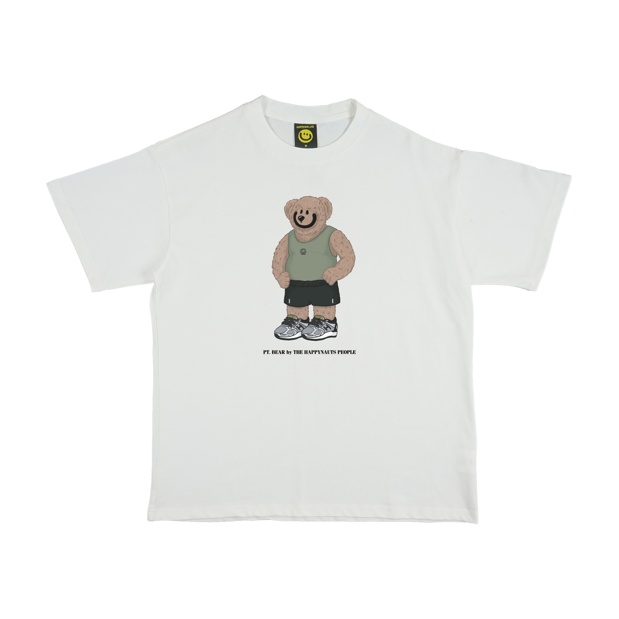 Happynauts PT Bear Tee - White