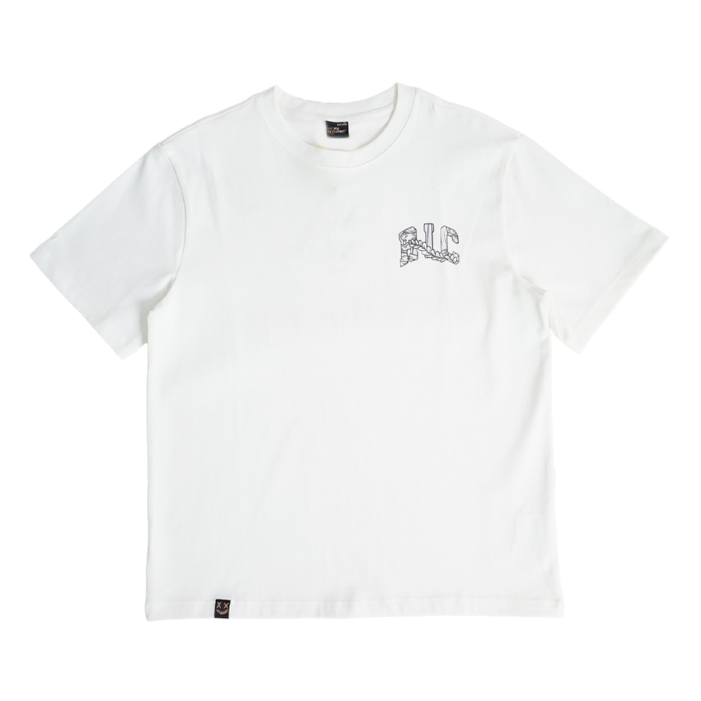 Ric Red Sun Tee - White
