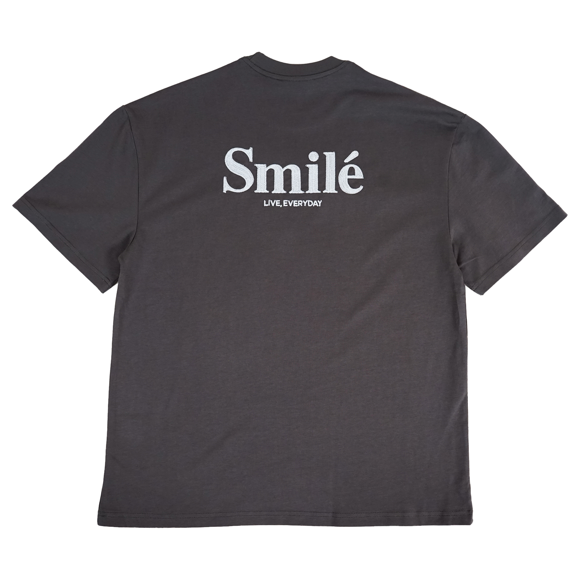 Happynauts Smile Stitch Tee - Charcoal