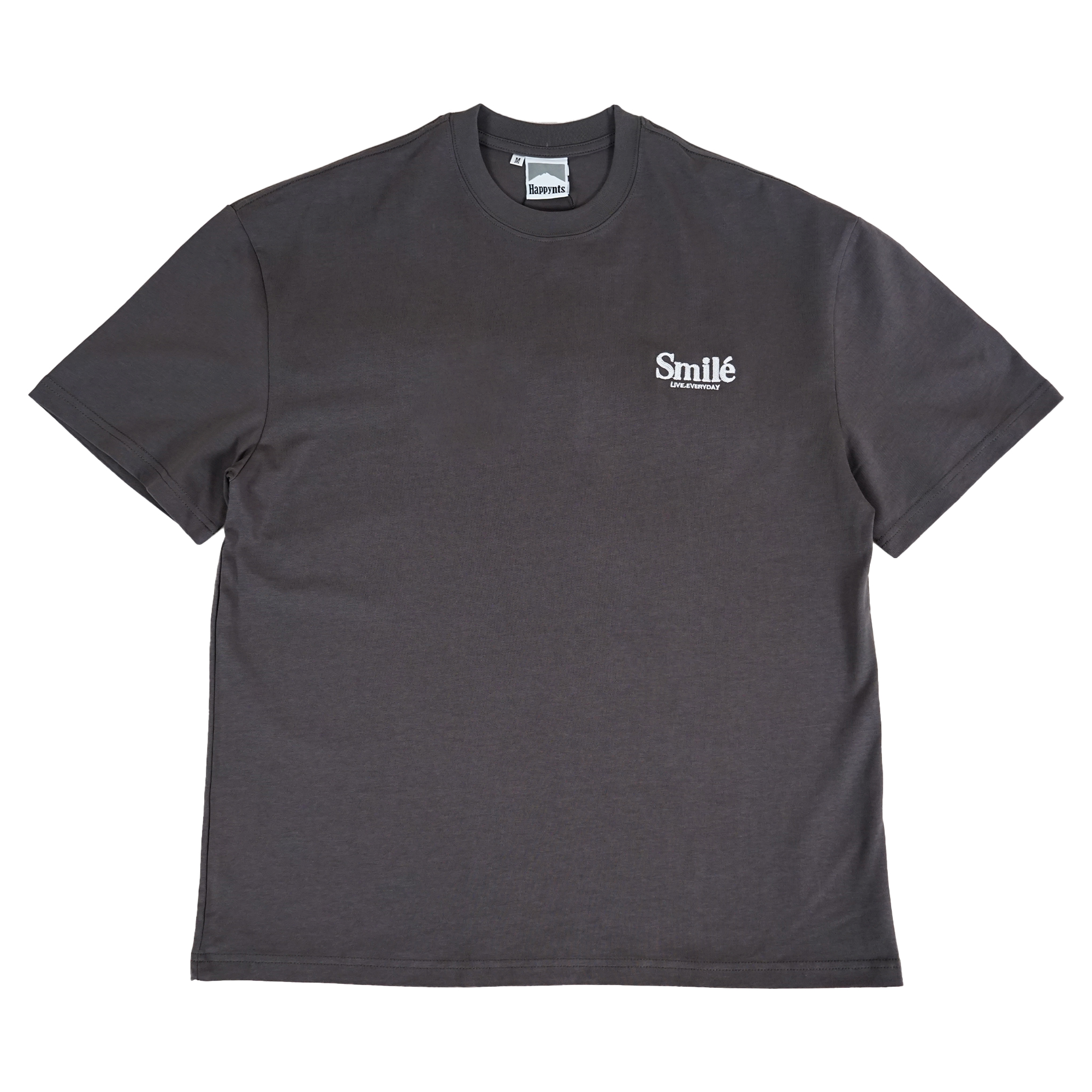 Happynauts Smile Stitch Tee - Charcoal