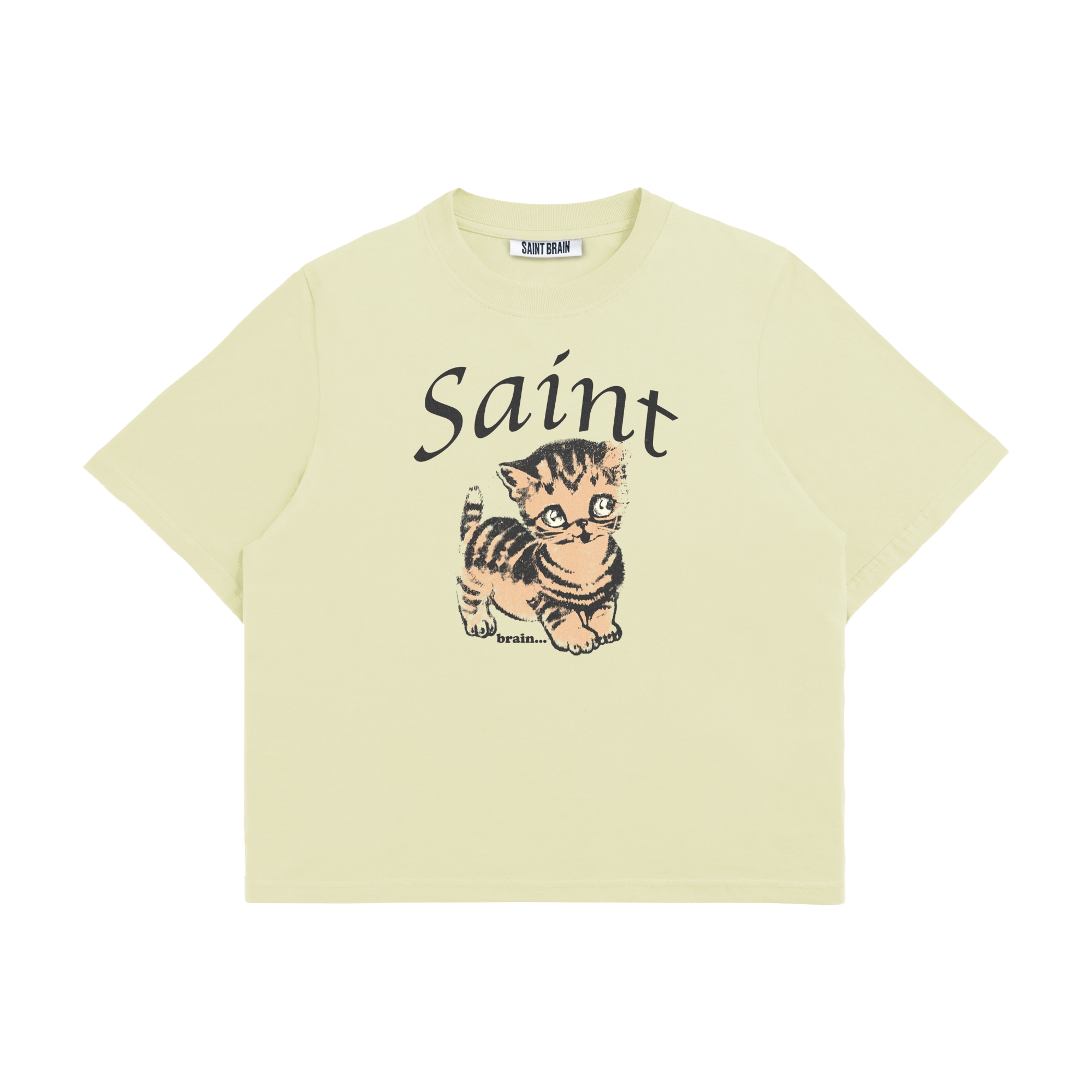 Saint Brain Saint Kitty Wm Tee - Beige
