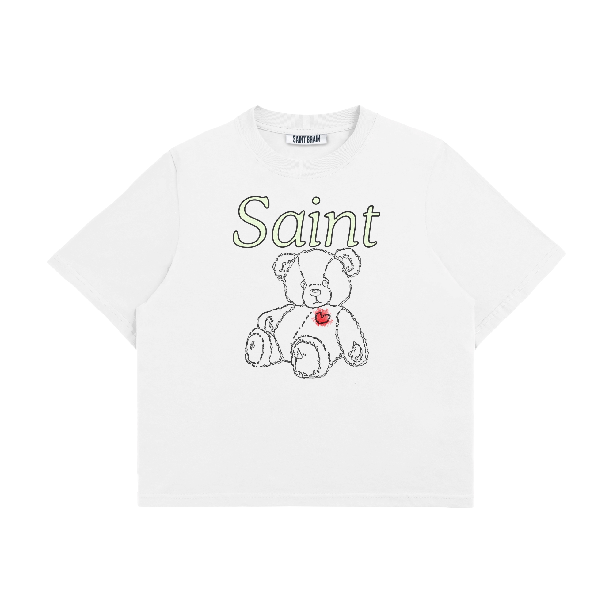 Saint Brain Saint Teddy Wm Tee - White