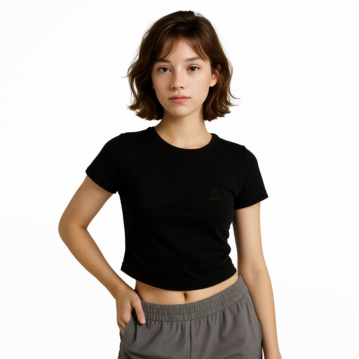 Wb Everyday Wm Ruched Top - Black
