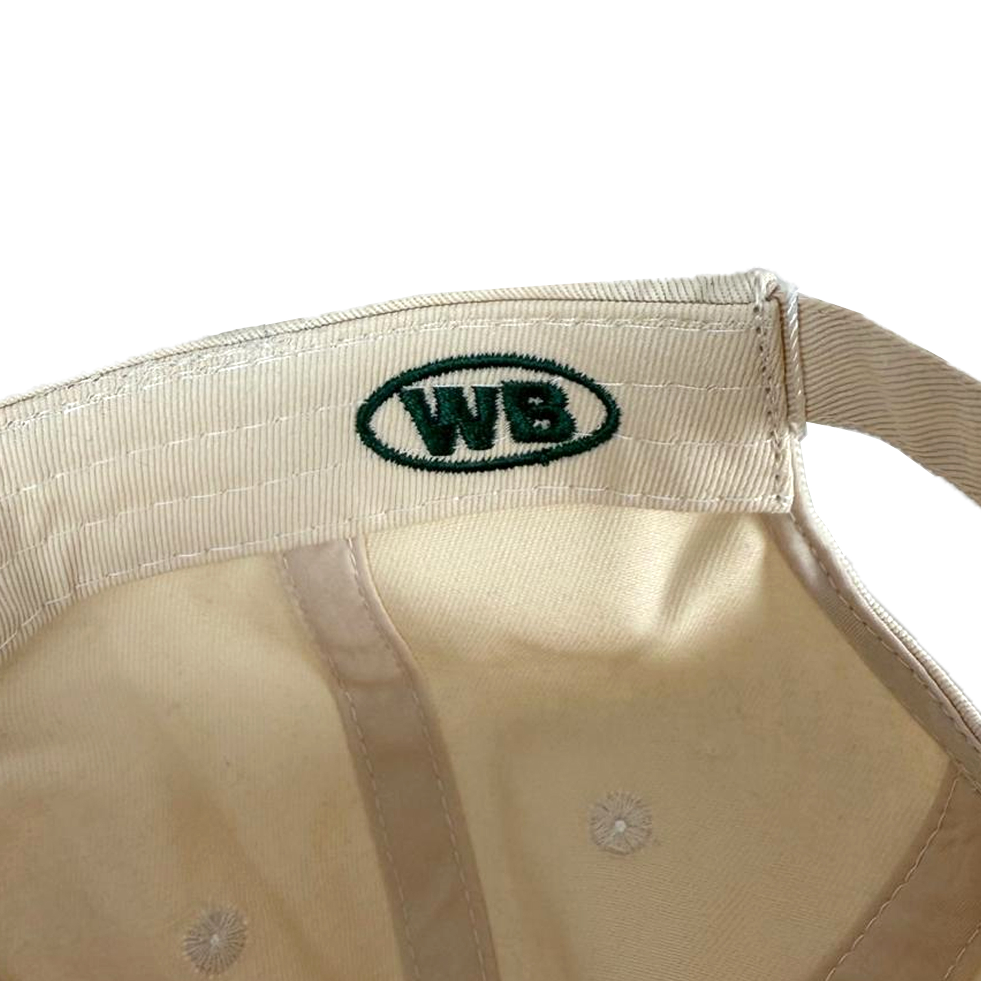 WBC Green Emb Baseball Cap - Cream