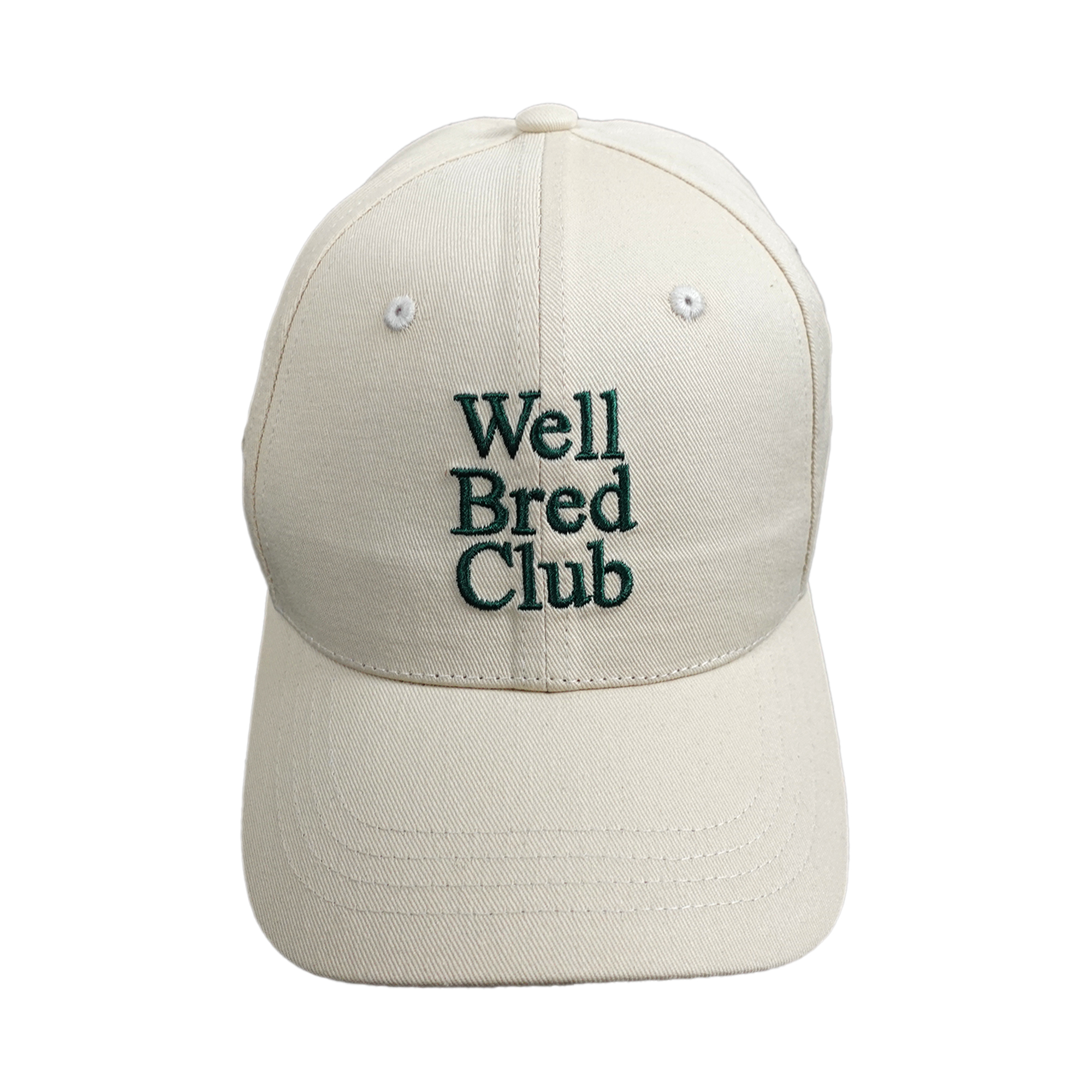 WBC Green Emb Baseball Cap - Cream