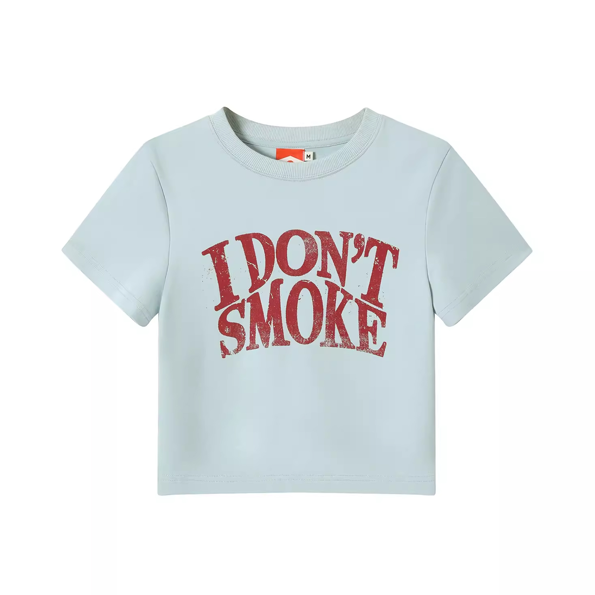 Donsmoke Wm Logo Cropped Tee - Blue