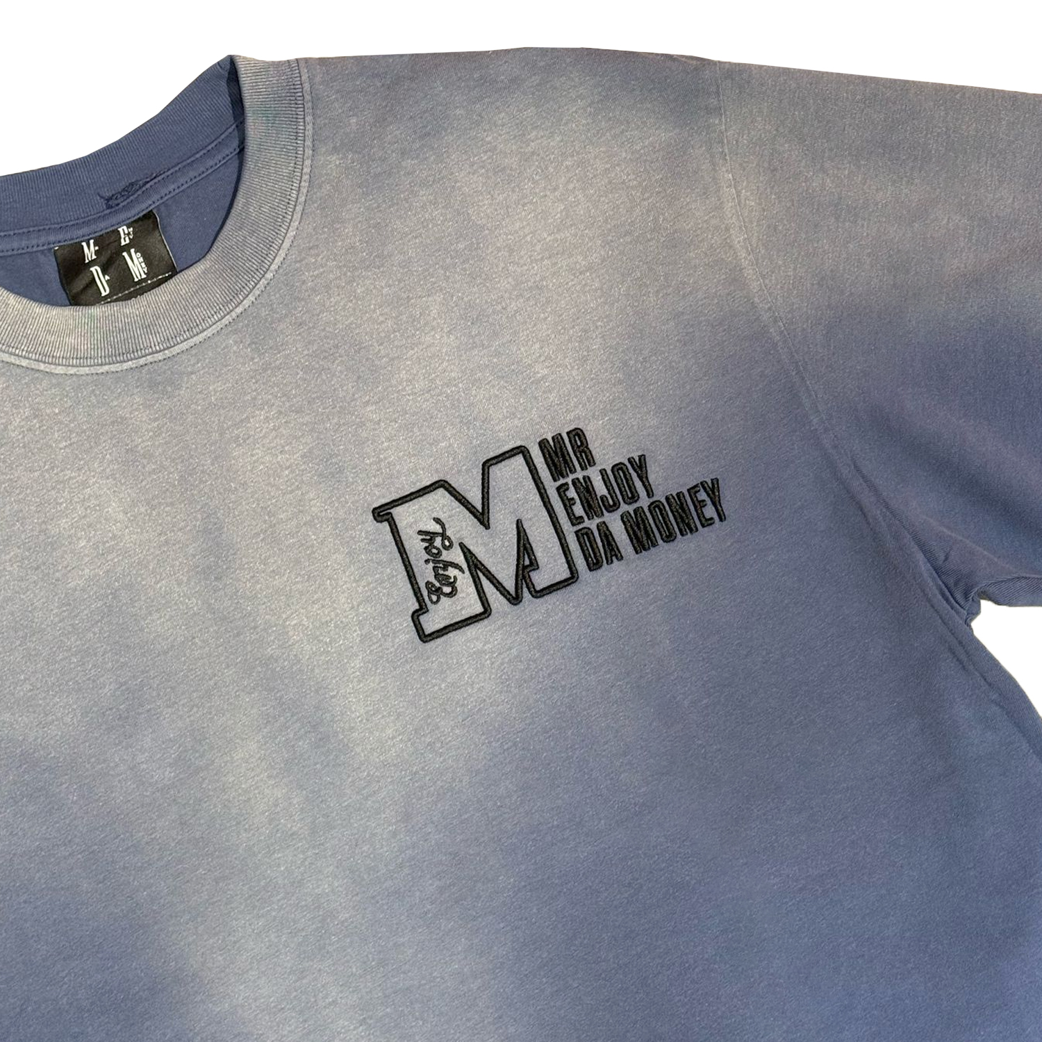 MEDM Washed M Logo Basic Tee - Blue