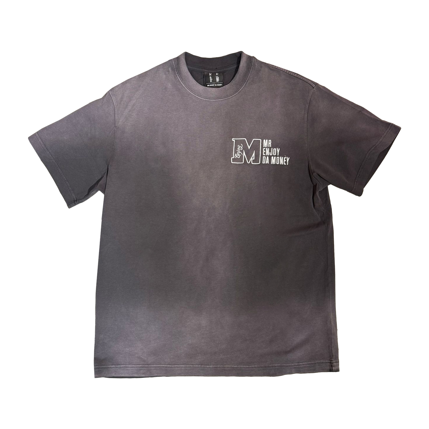 MEDM Washed M Logo Basic Tee - Grey