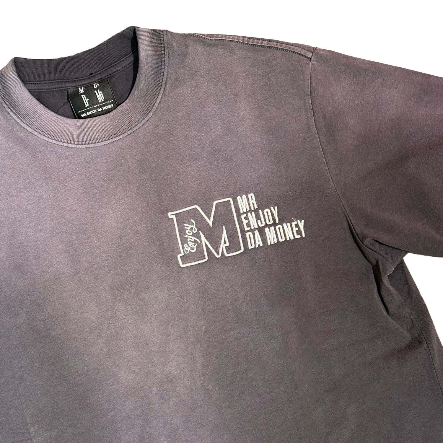 MEDM Washed M Logo Basic Tee - Grey