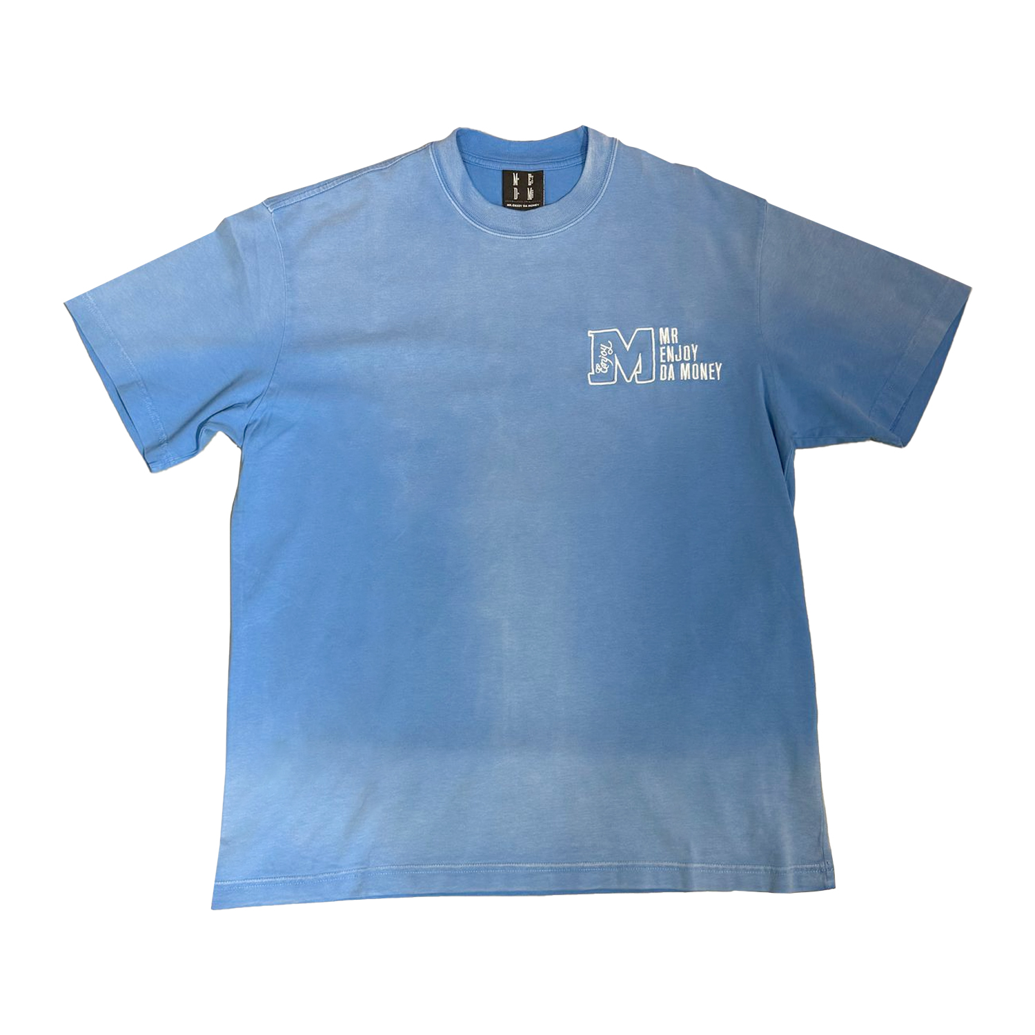 MEDM Washed M Logo Basic Tee - Light Blue