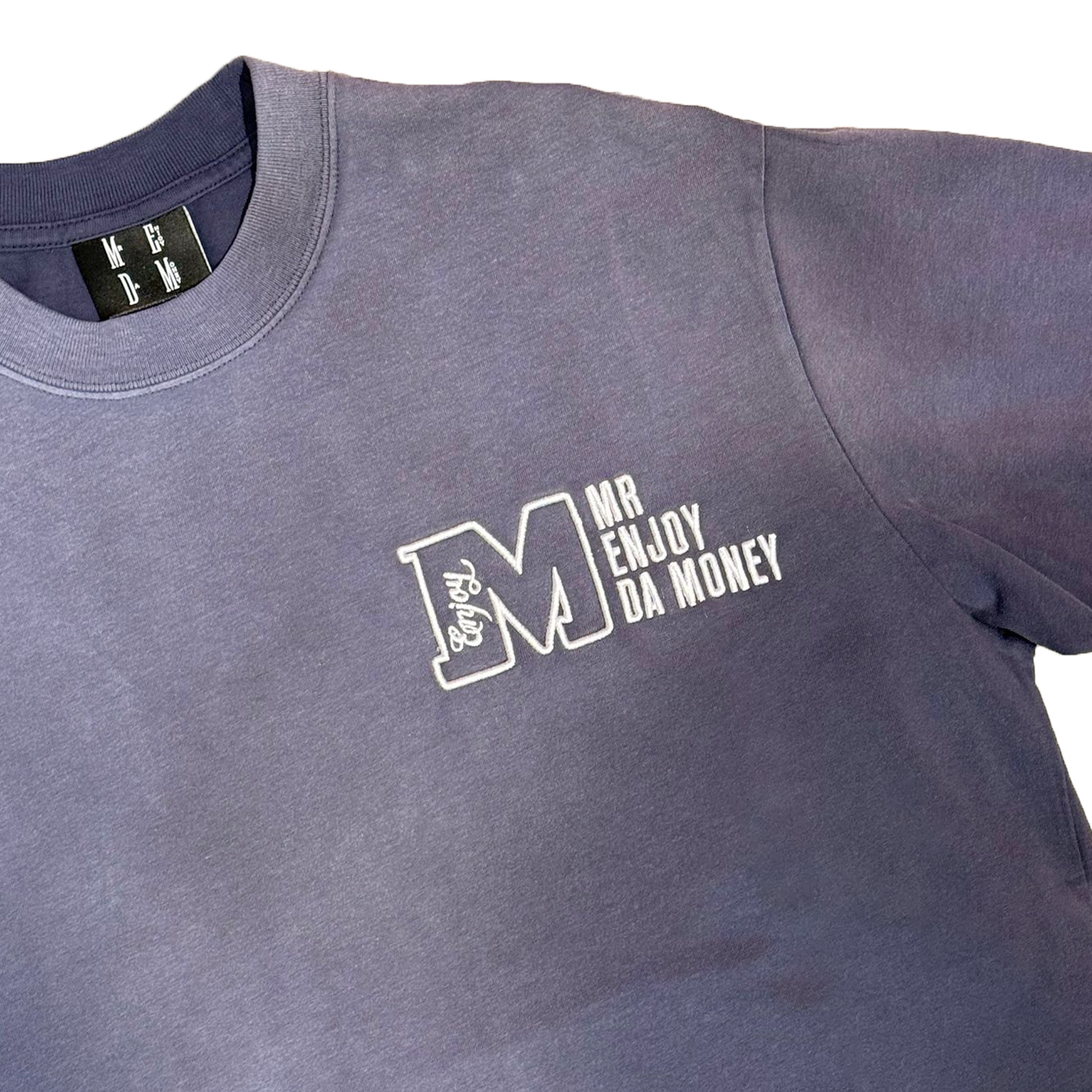 MEDM Washed M Logo Basic Tee - Navy
