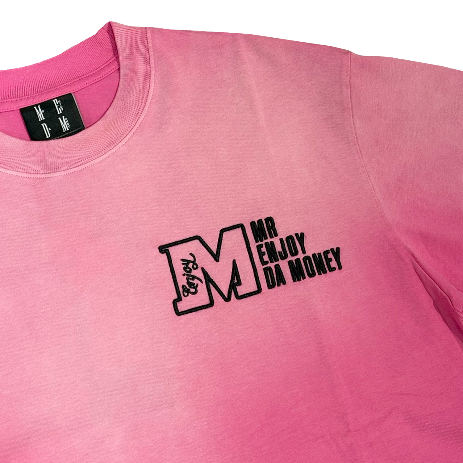 MEDM Washed M Logo Basic Tee - Pink