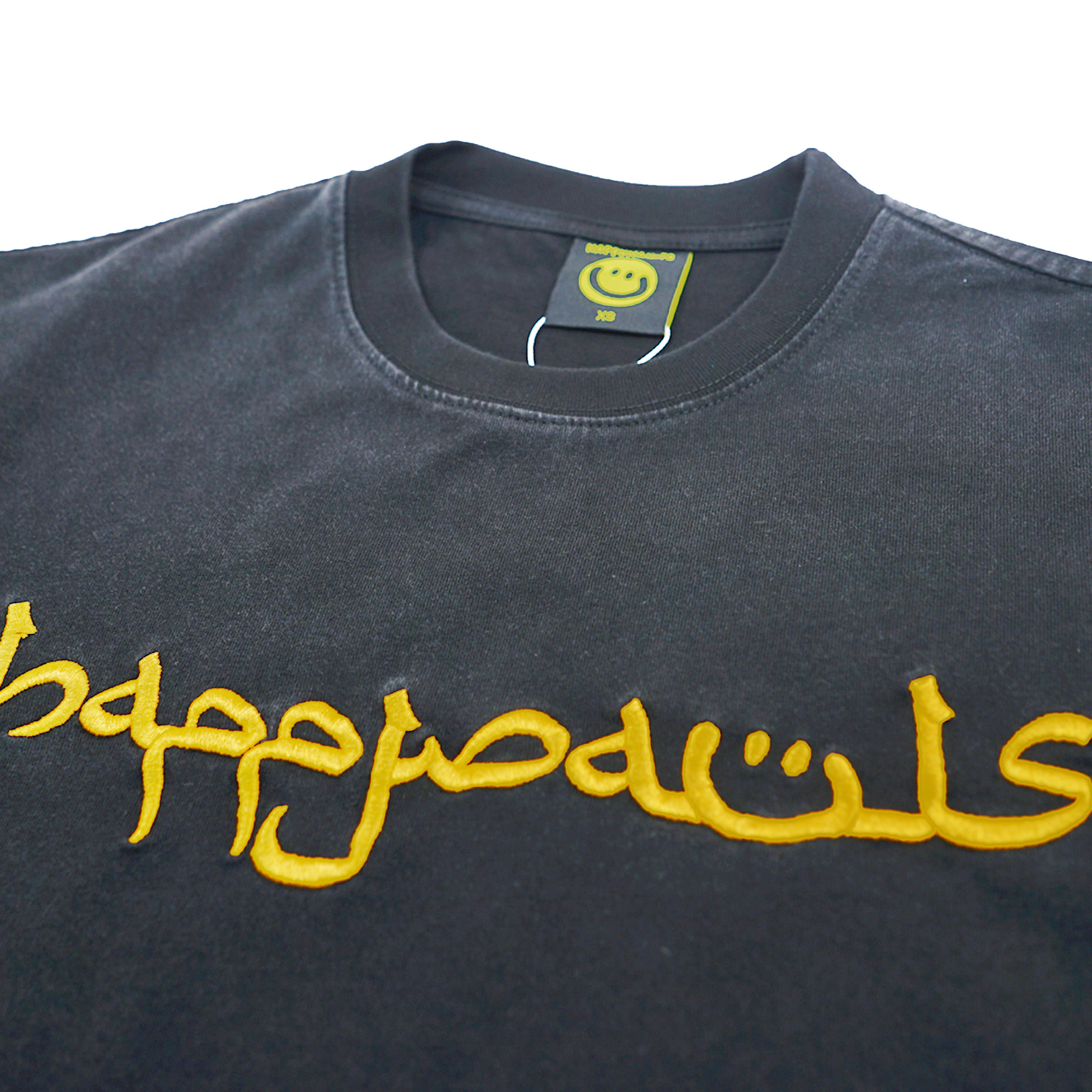 Happynauts Arabic Emb Washed Tee - Black