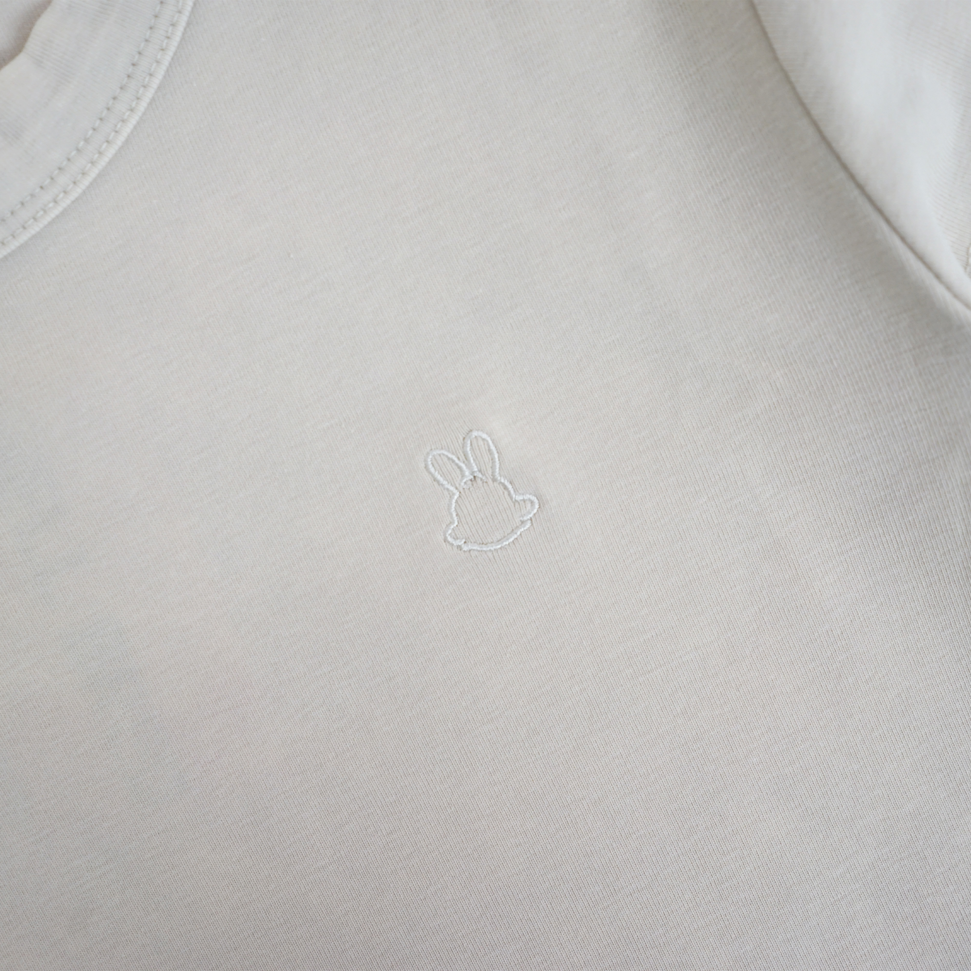 Wb Everyday Rabbit Eco-Cloud Crop Tee - Beige