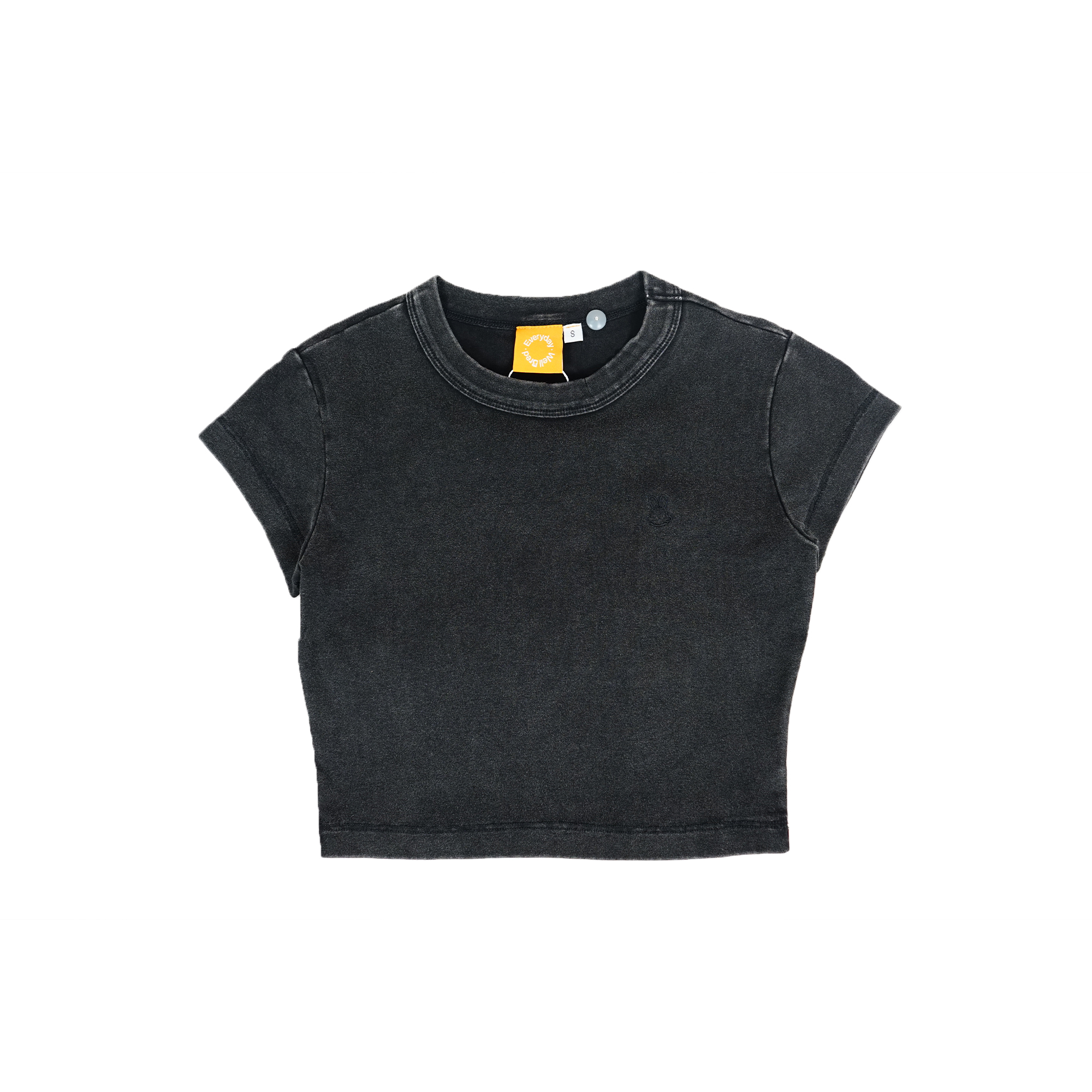 Wb Everyday Rabbit Eco-Cloud Crop Tee - Black