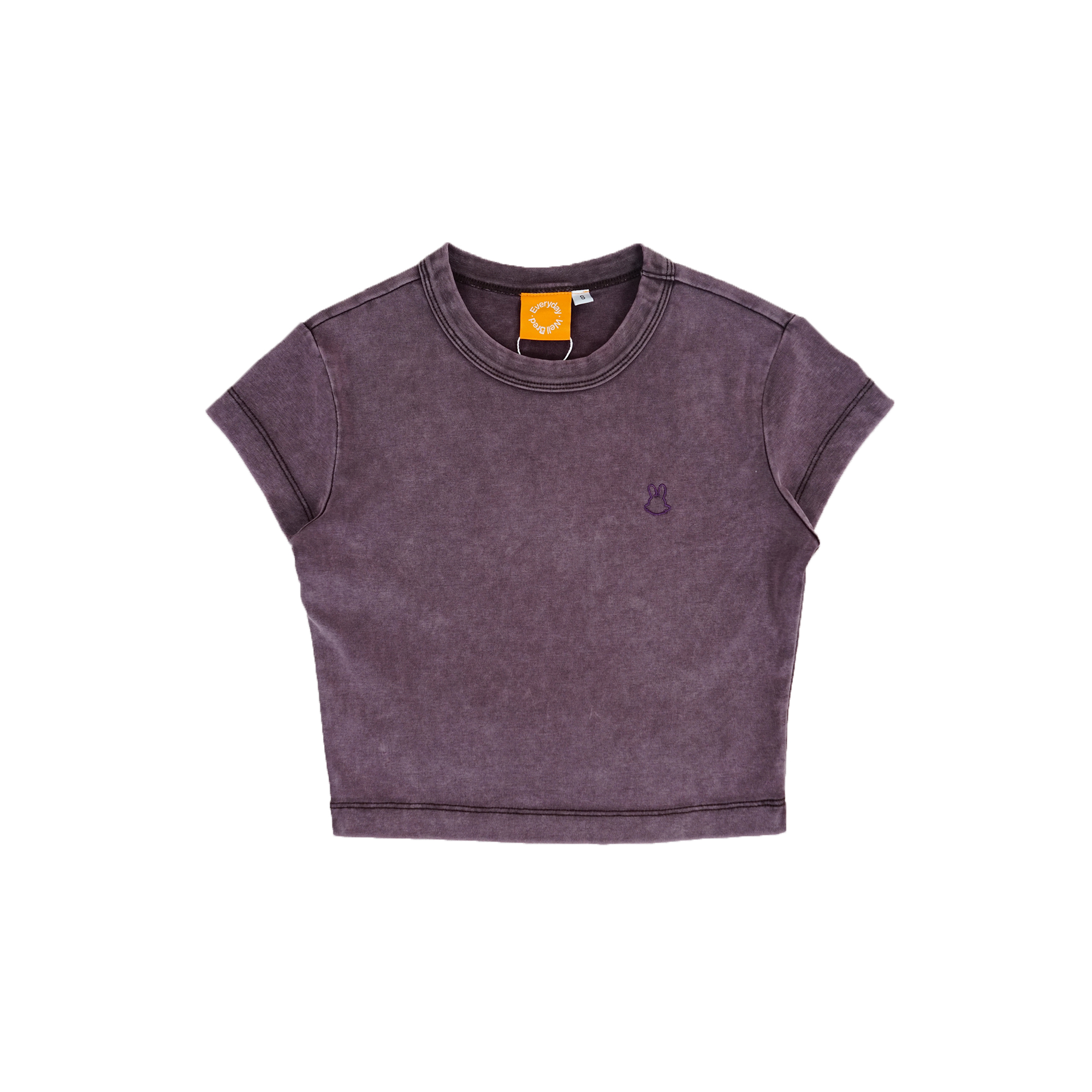 Wb Everyday Rabbit Eco-Cloud Crop Tee - Purple