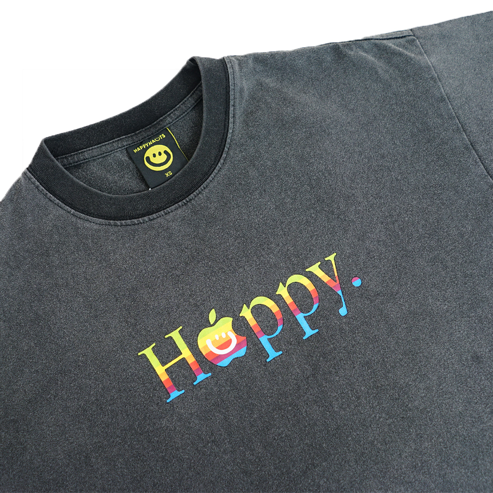 Happynauts Apple Washed Tee - Black