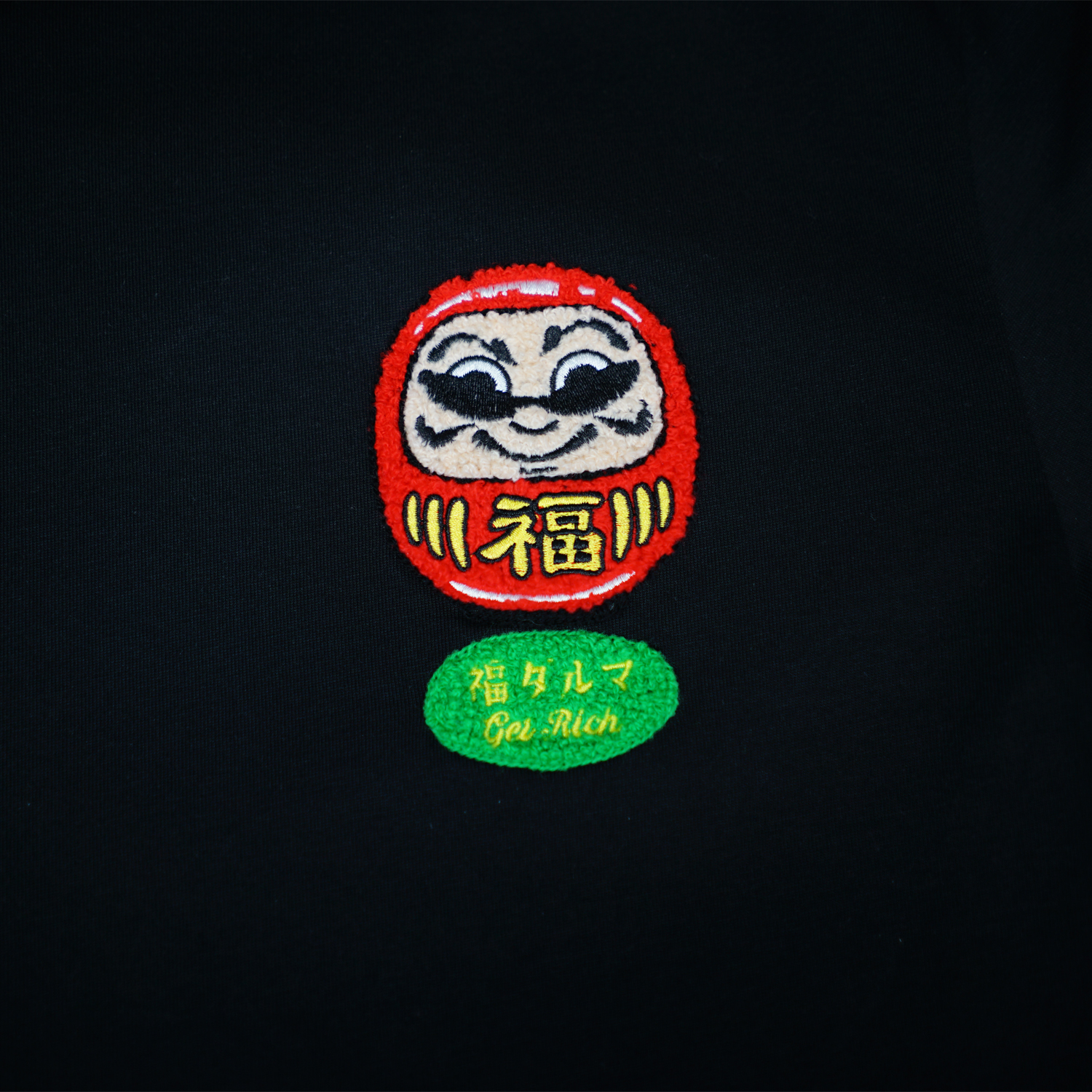 Happynauts Daruma Tee - Black