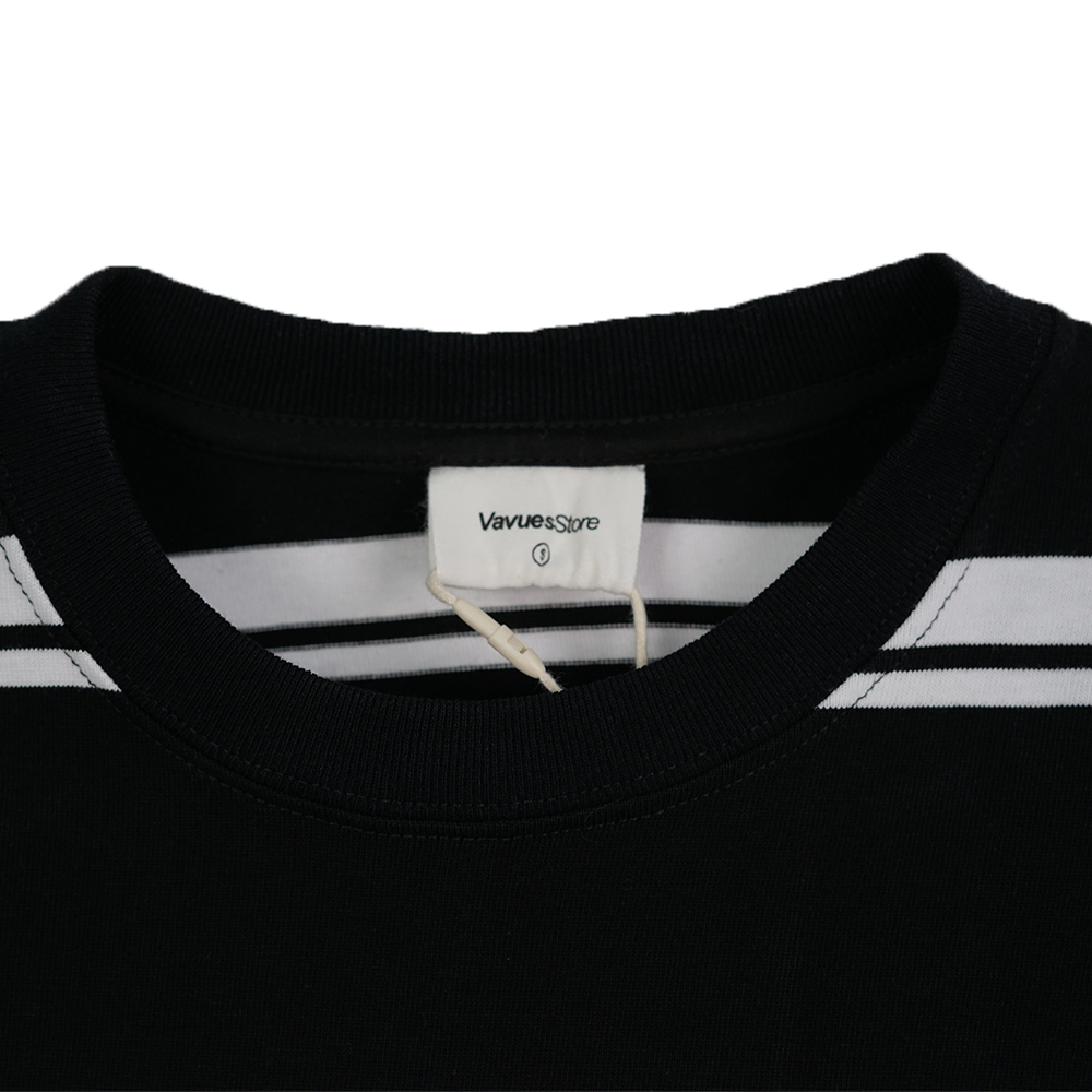 Vavues Panda Striped Ls Tee