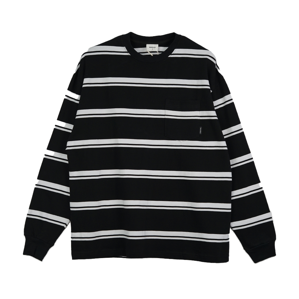 Vavues Panda Striped Ls Tee