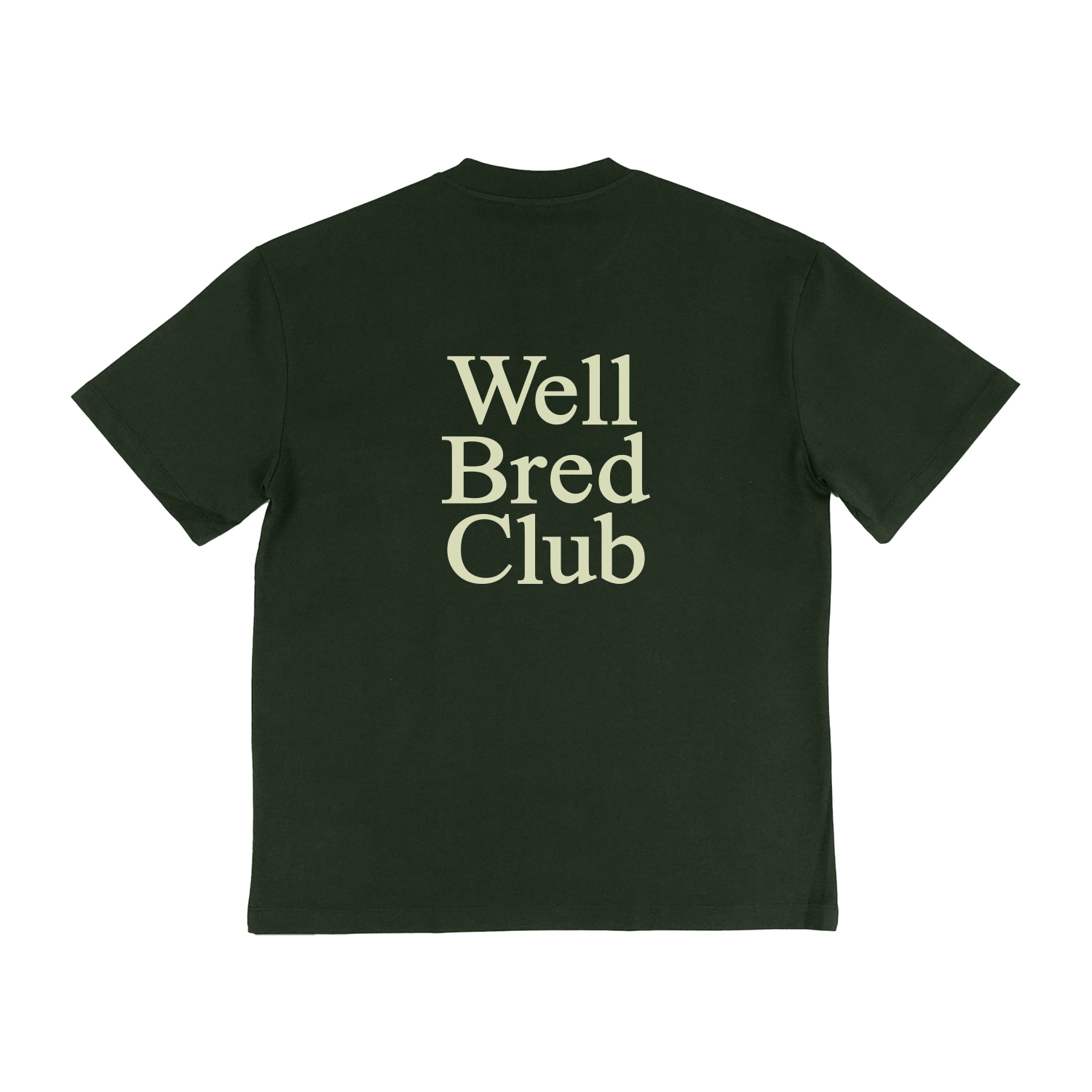 WellBred Club “Font” Tee - Green
