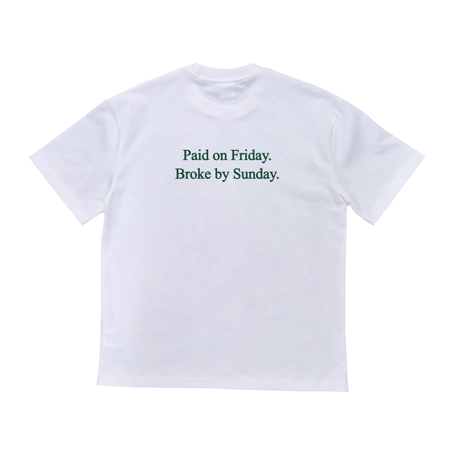 WellBred Club “Paid” Tee - White